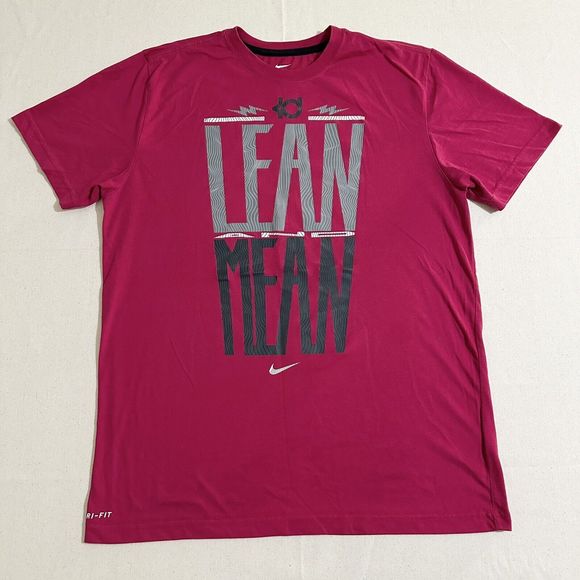 Nike Lean Mean TEE T SHIRT Men Large Pink Short Sleeve - Picture 1 of 9